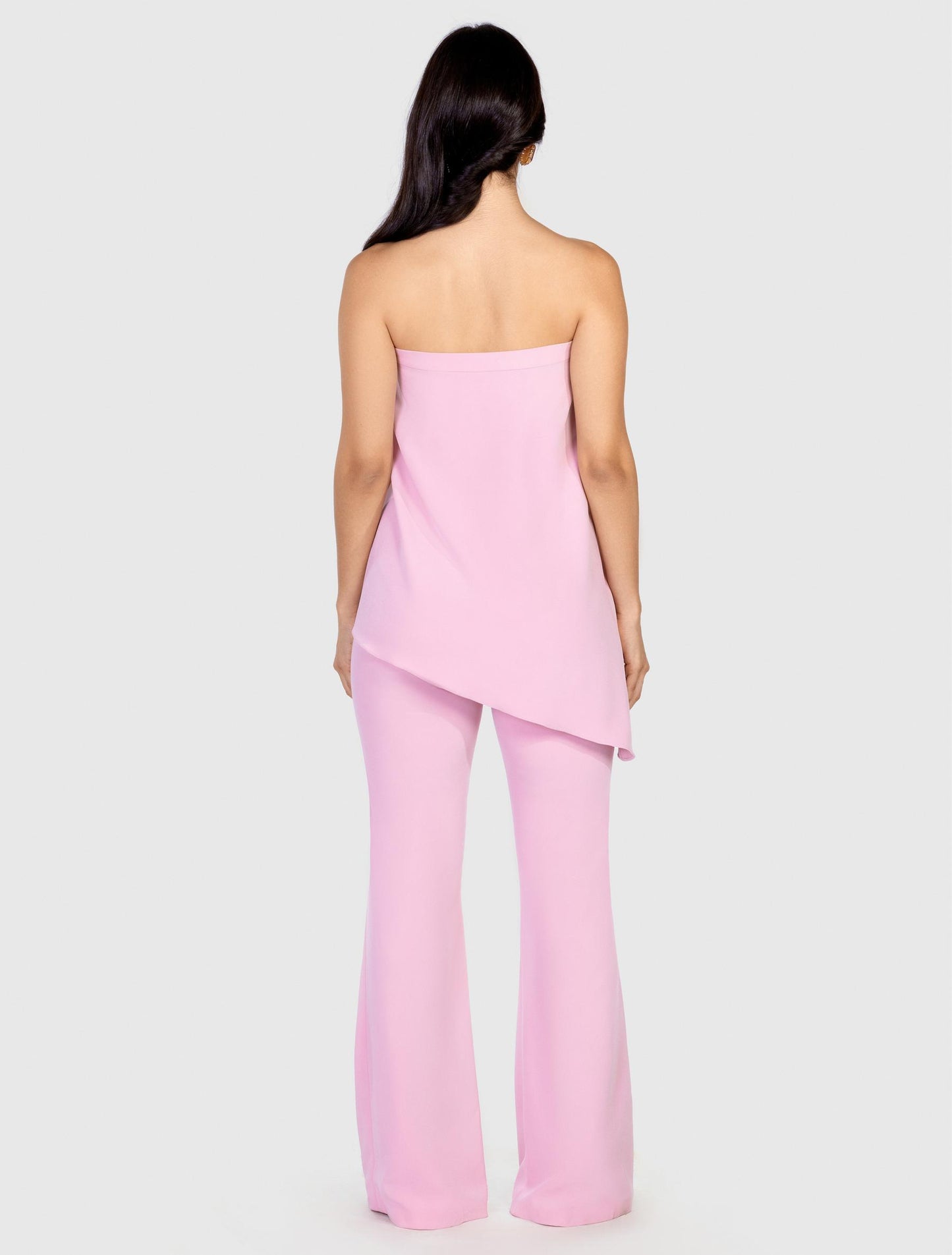Pastel Pink Strapless Tunic Top