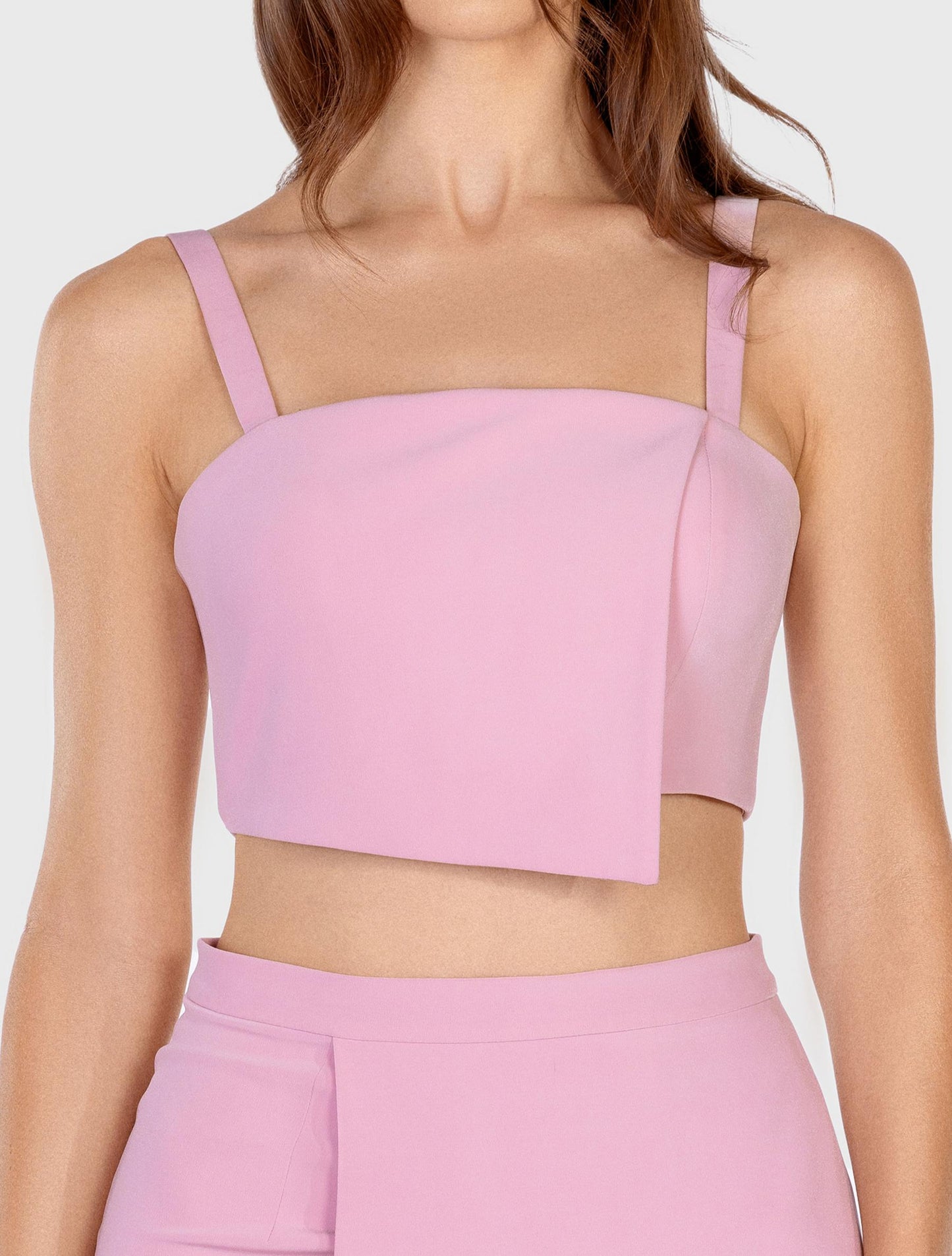 Pastel Pink Wrap Top