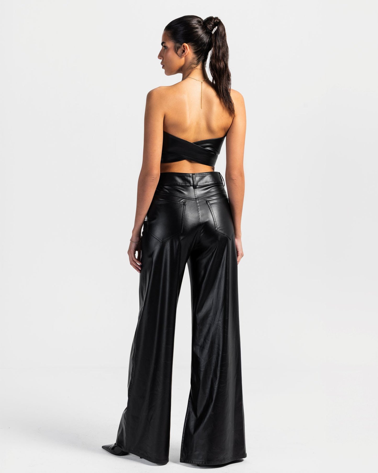 Impact Black Strapless Bandeau Top