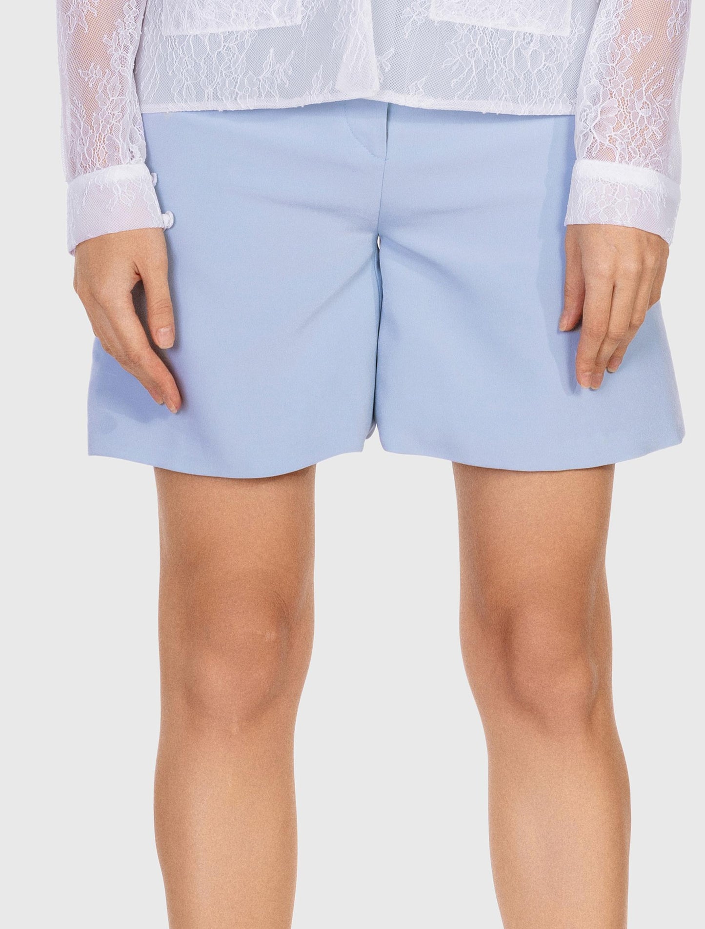 Baby Blue Flared Shorts