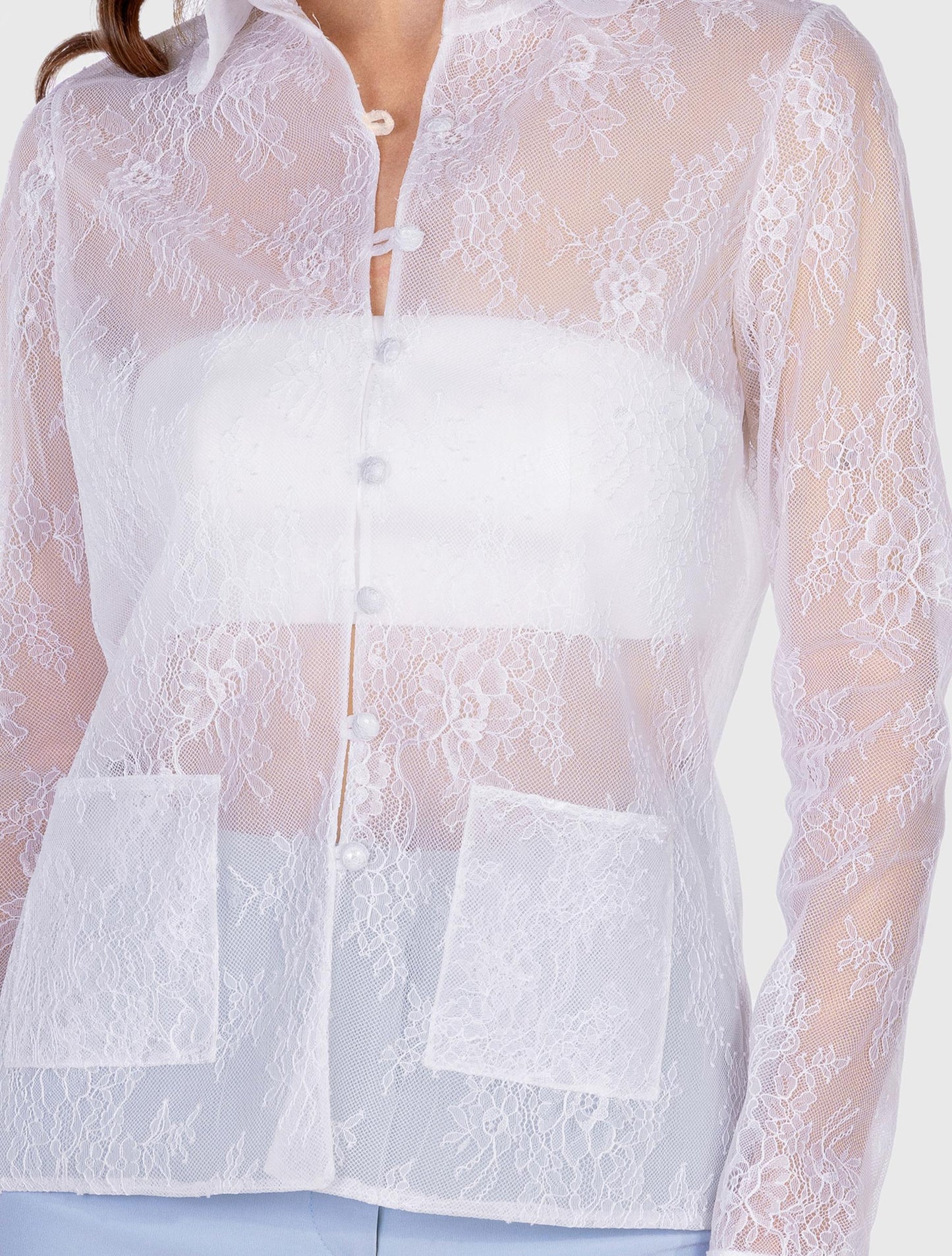 White Long-sleeved Shirt