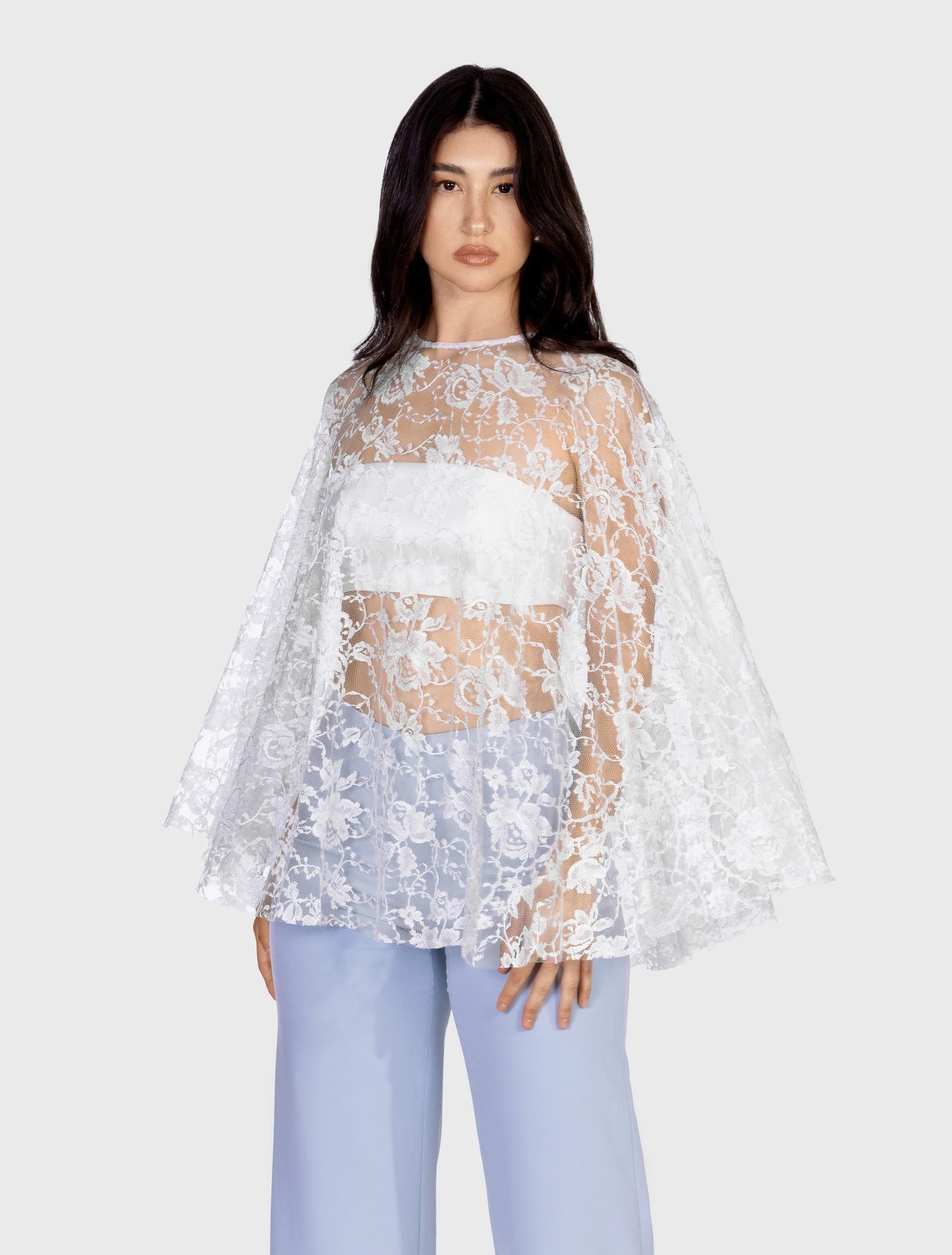 White Lace Poncho