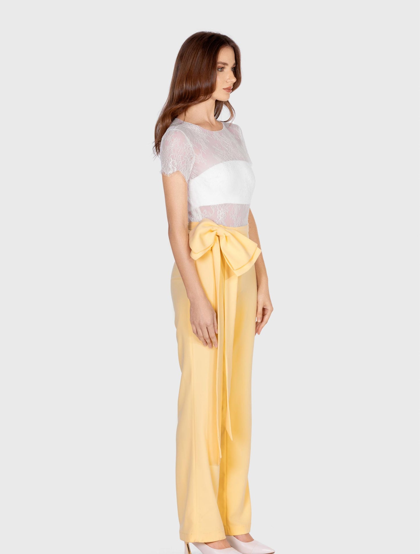 Multicolored Bow-embellished Jumpsuit