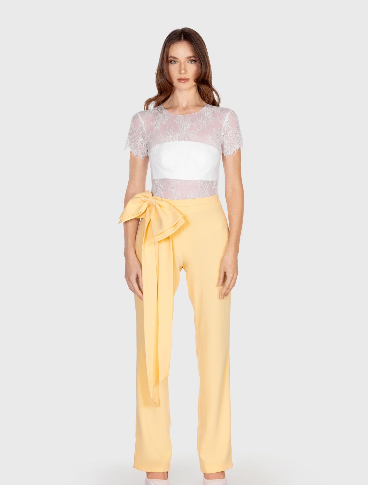 Multicolored Bow-embellished Jumpsuit