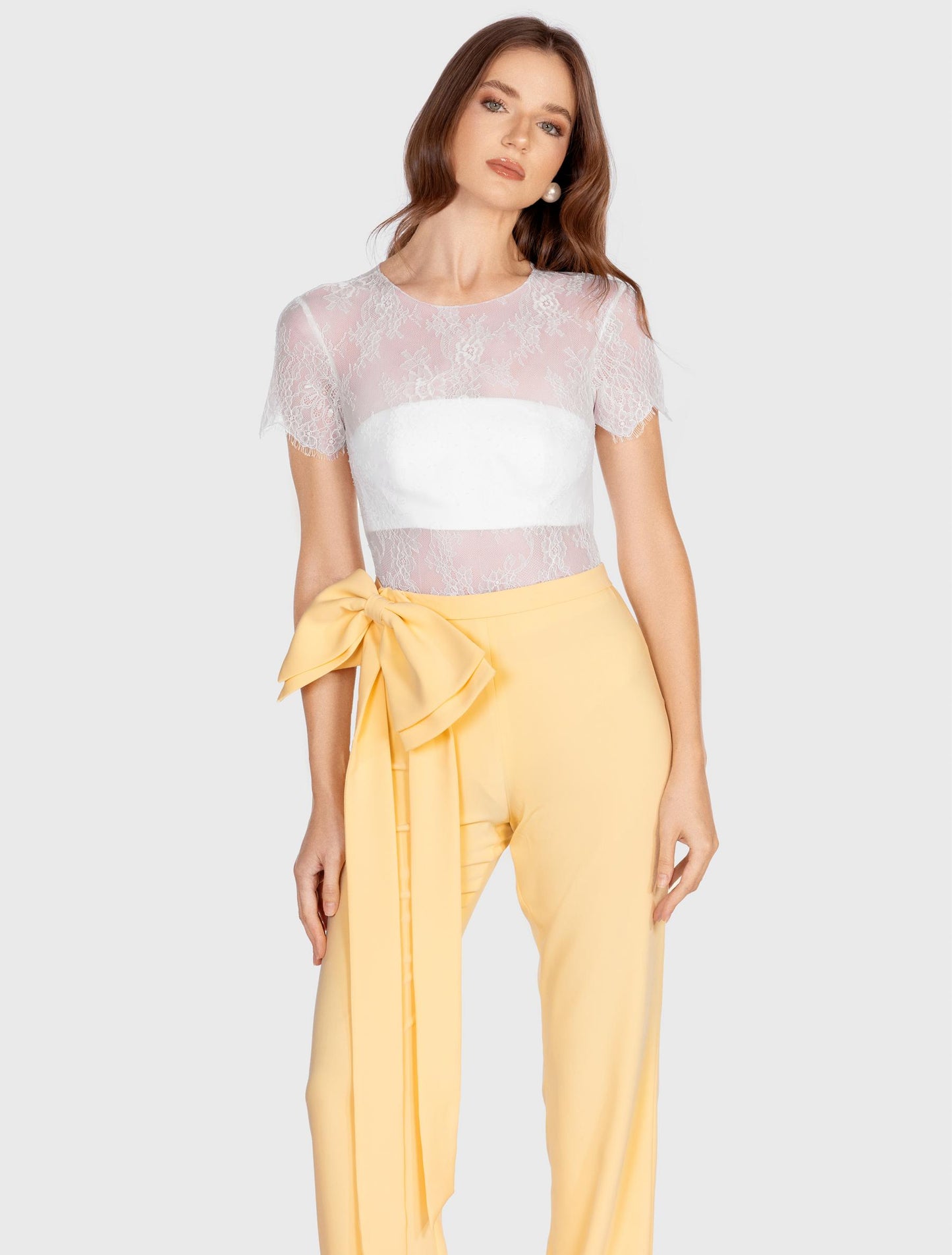 Multicolored Bow-embellished Jumpsuit