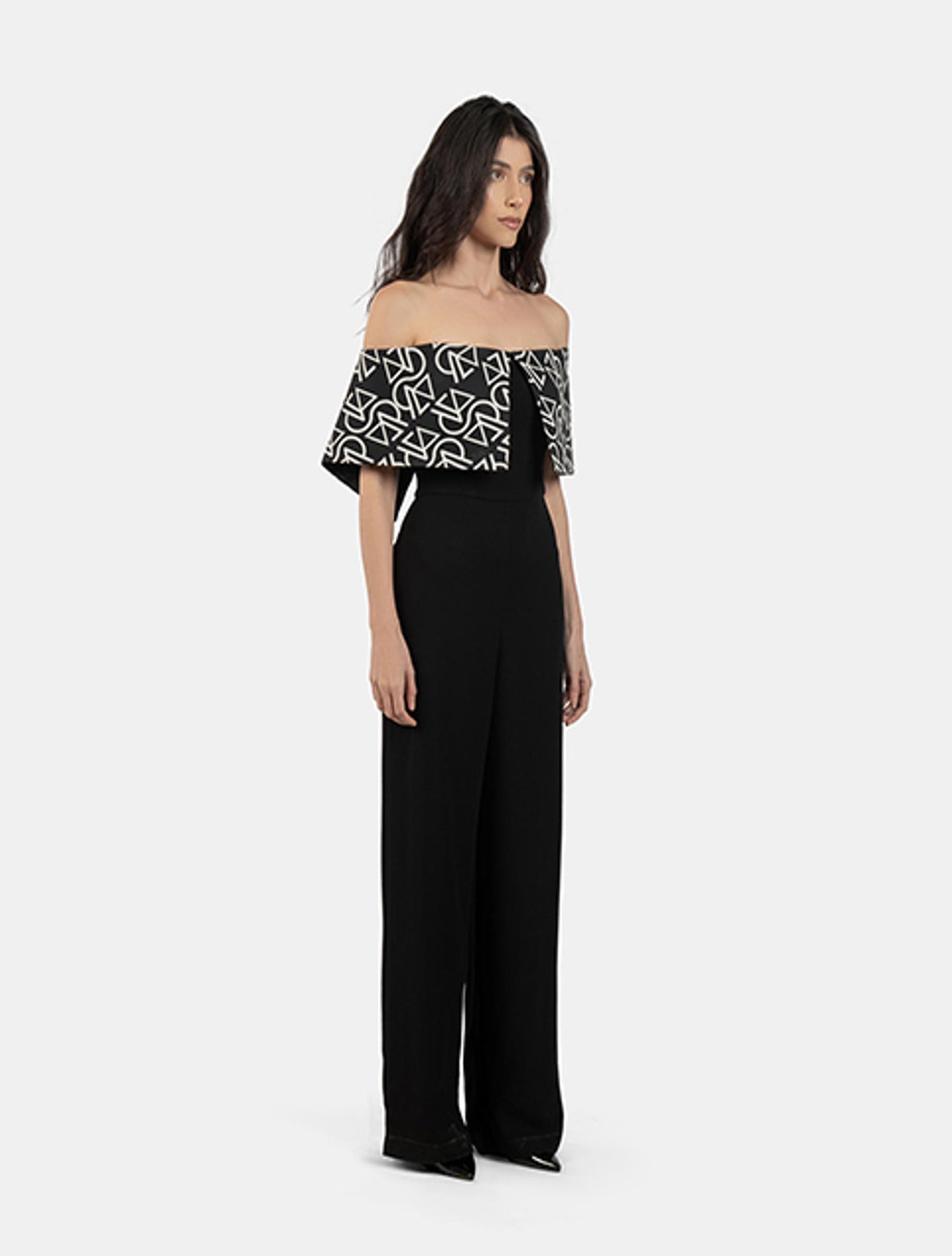 Folded Off-shoulder Jumpsuit