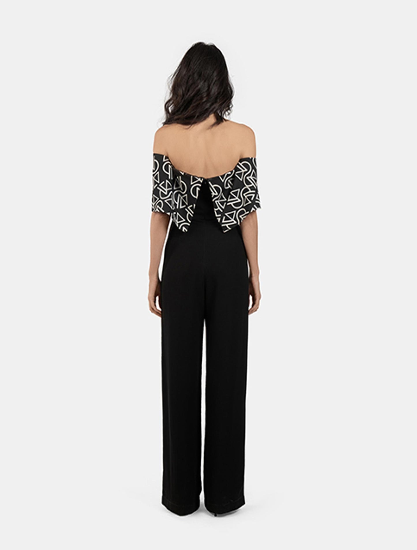 Folded Off-shoulder Jumpsuit