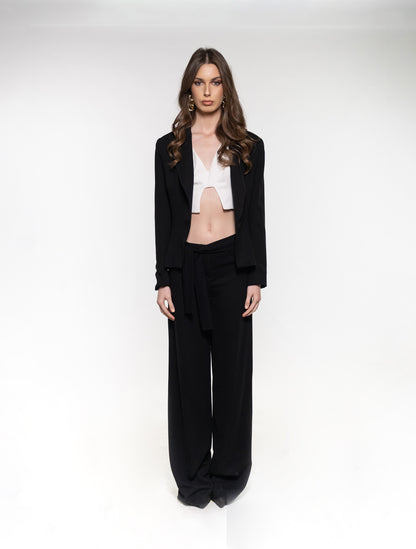 Black Belted Pants