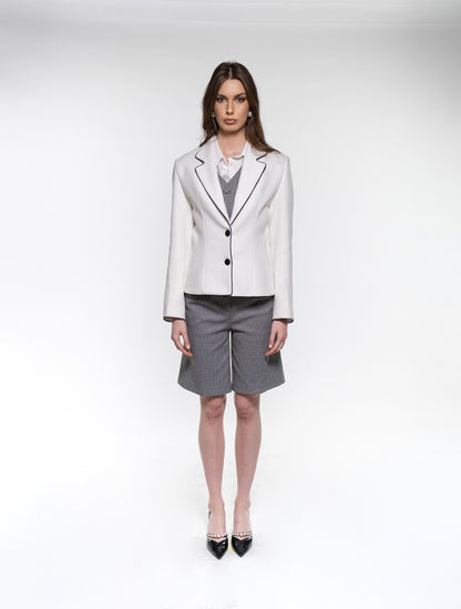 White Wool Blazer