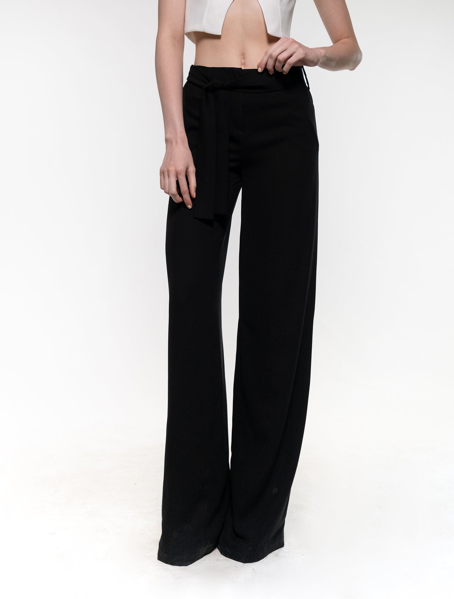 Black Belted Pants