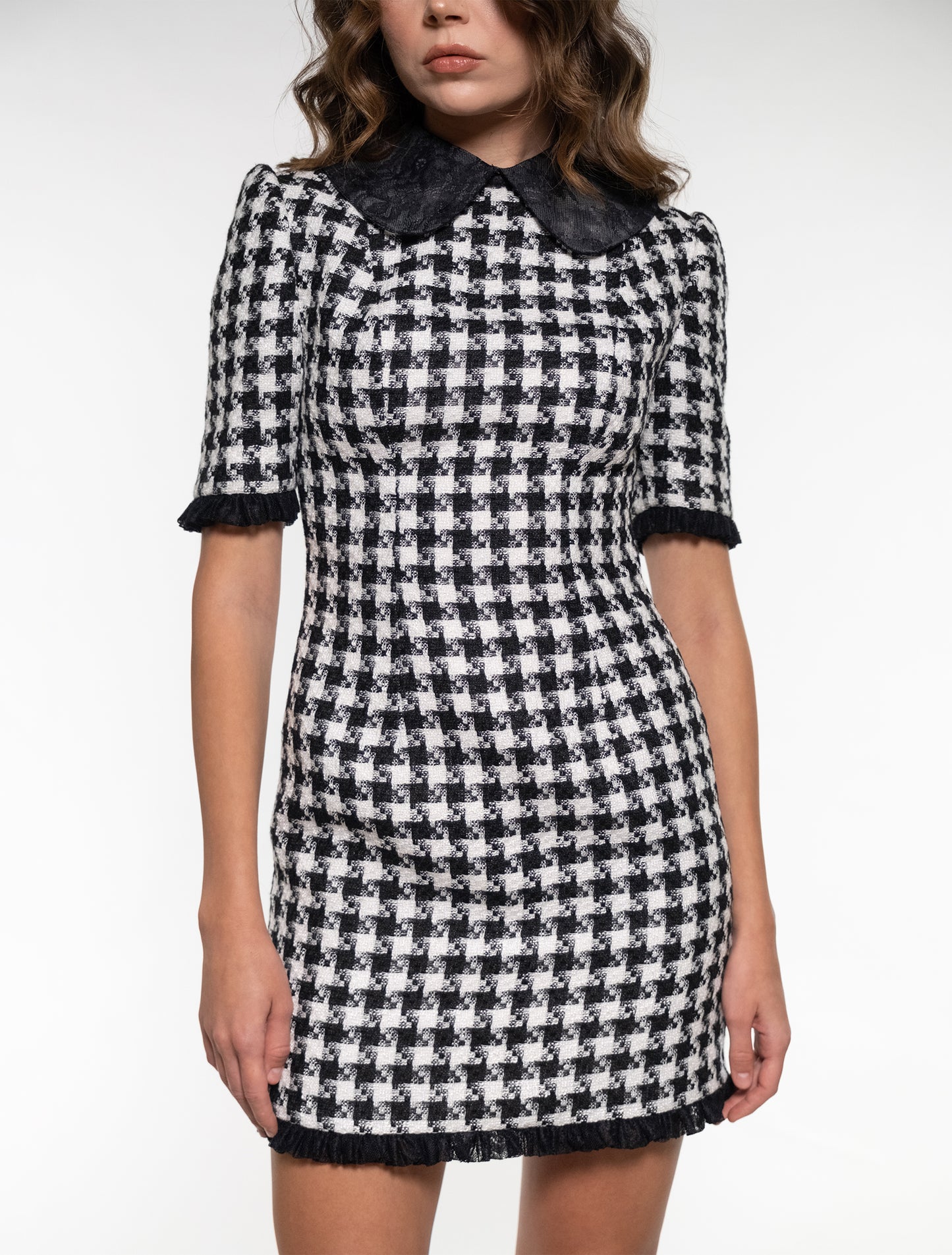 Black & White Tweed Dress – House of Calva
