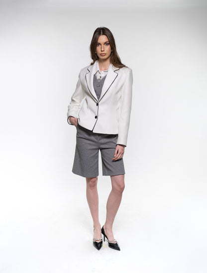 White Wool Blazer