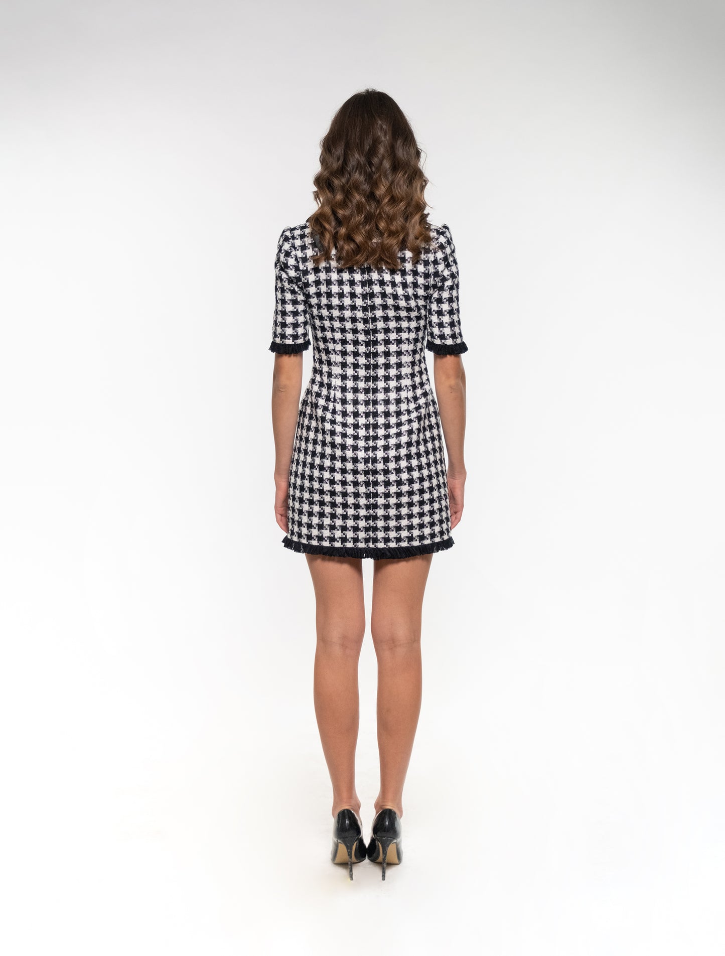 Black & White Tweed Dress