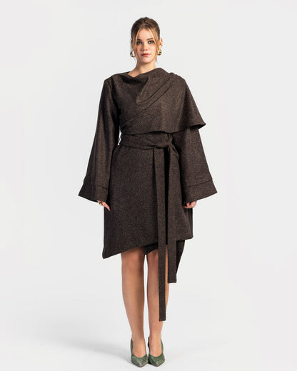 Oversized Coat with Dress Pants