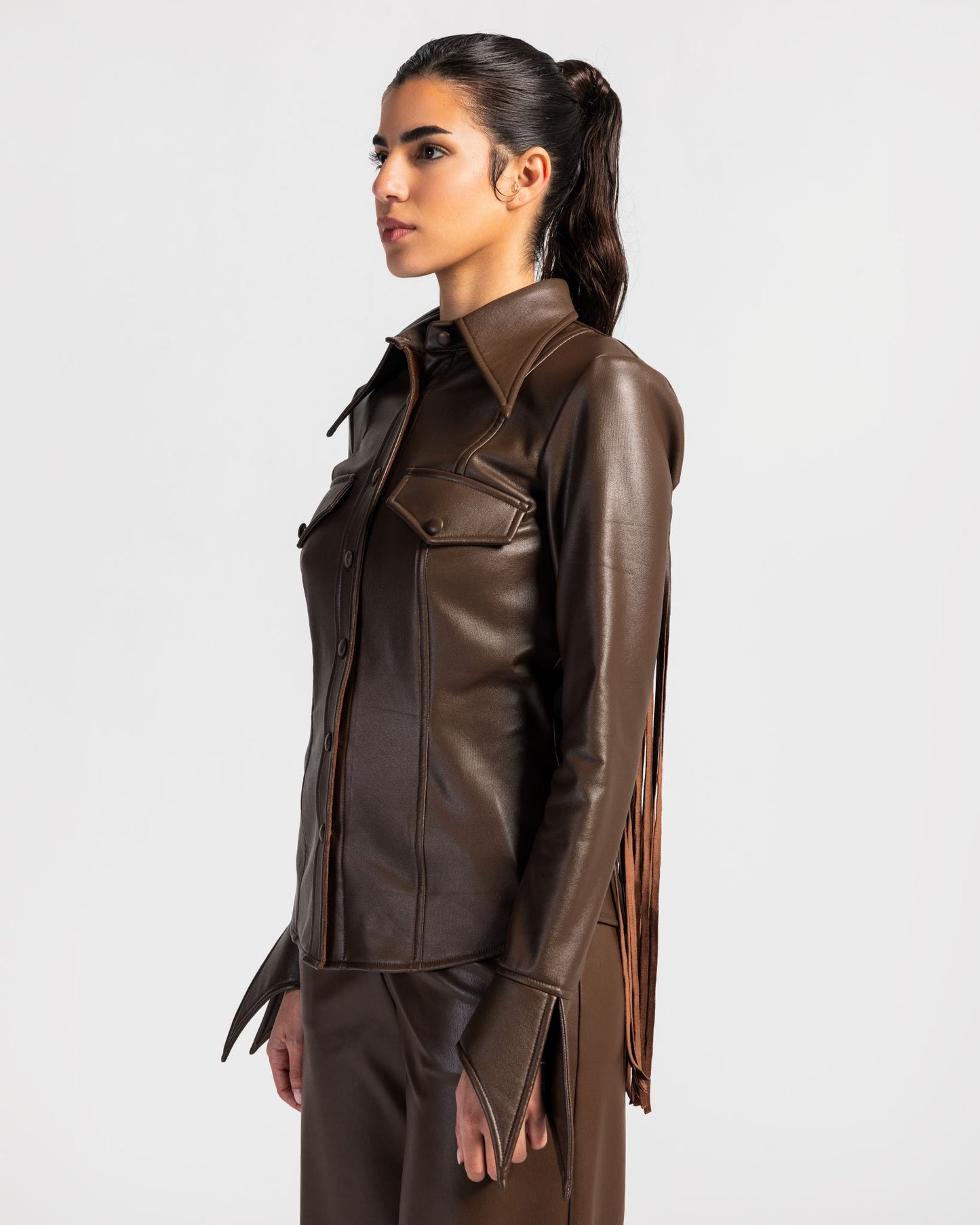 Fringe Leather Jacket