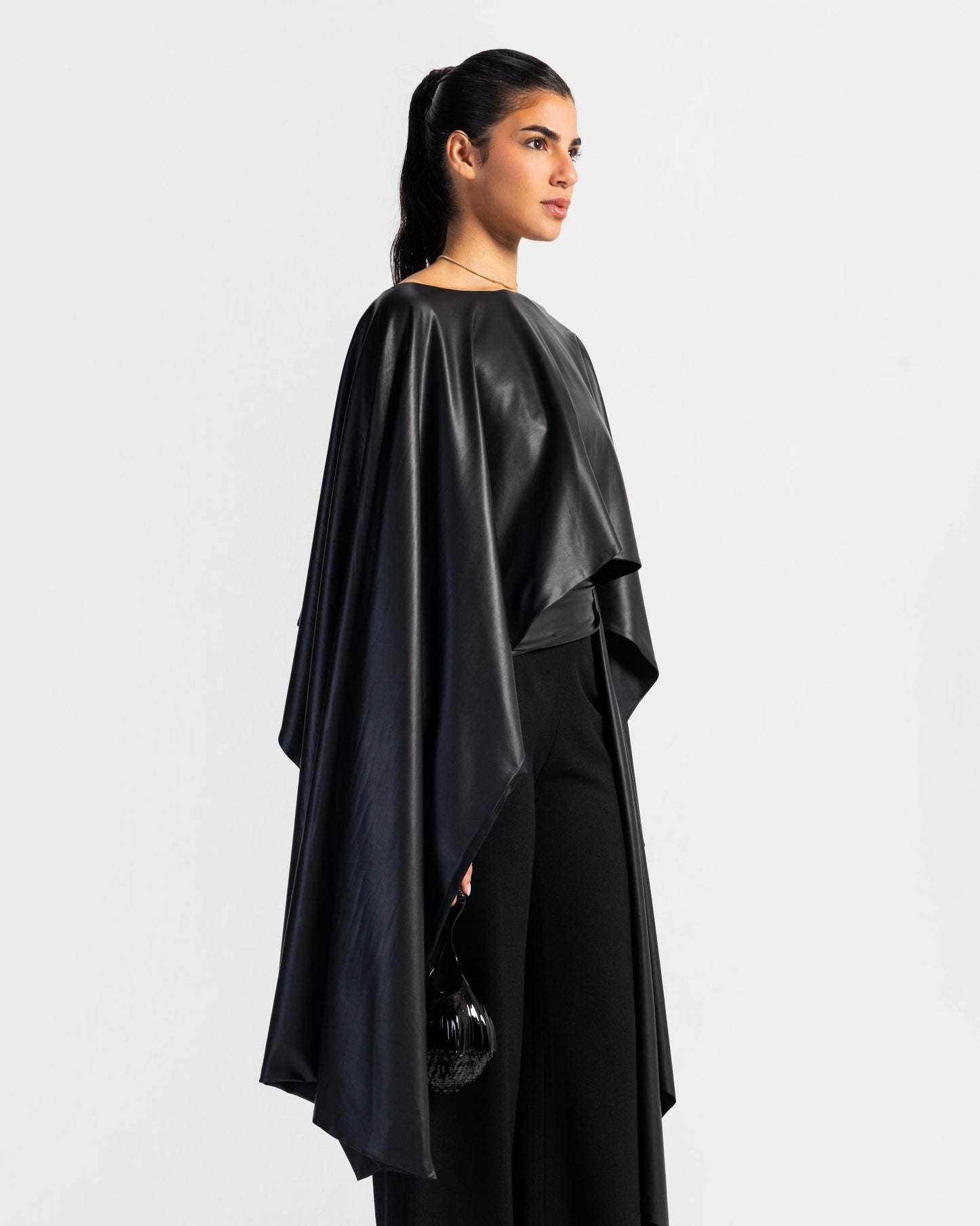 Impact Leather Black Cape