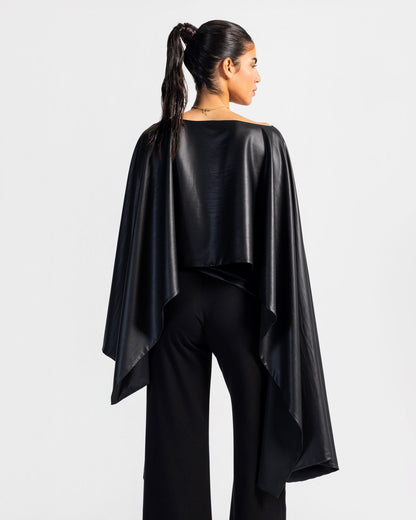 Impact Leather Black Cape