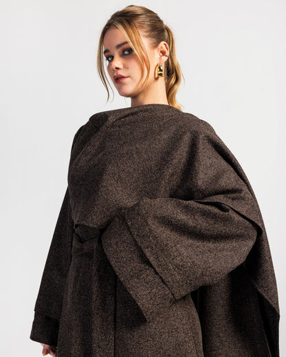 Oversized Coat with Dress Pants