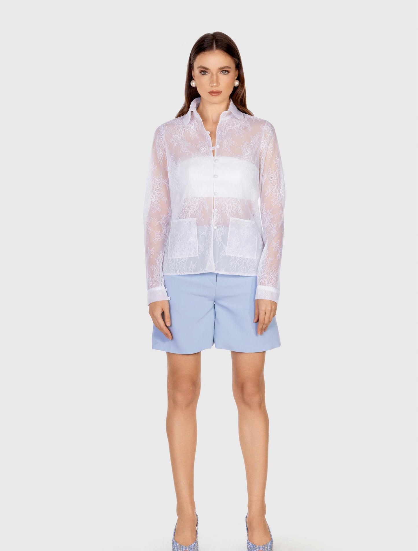 White Long-sleeved Shirt