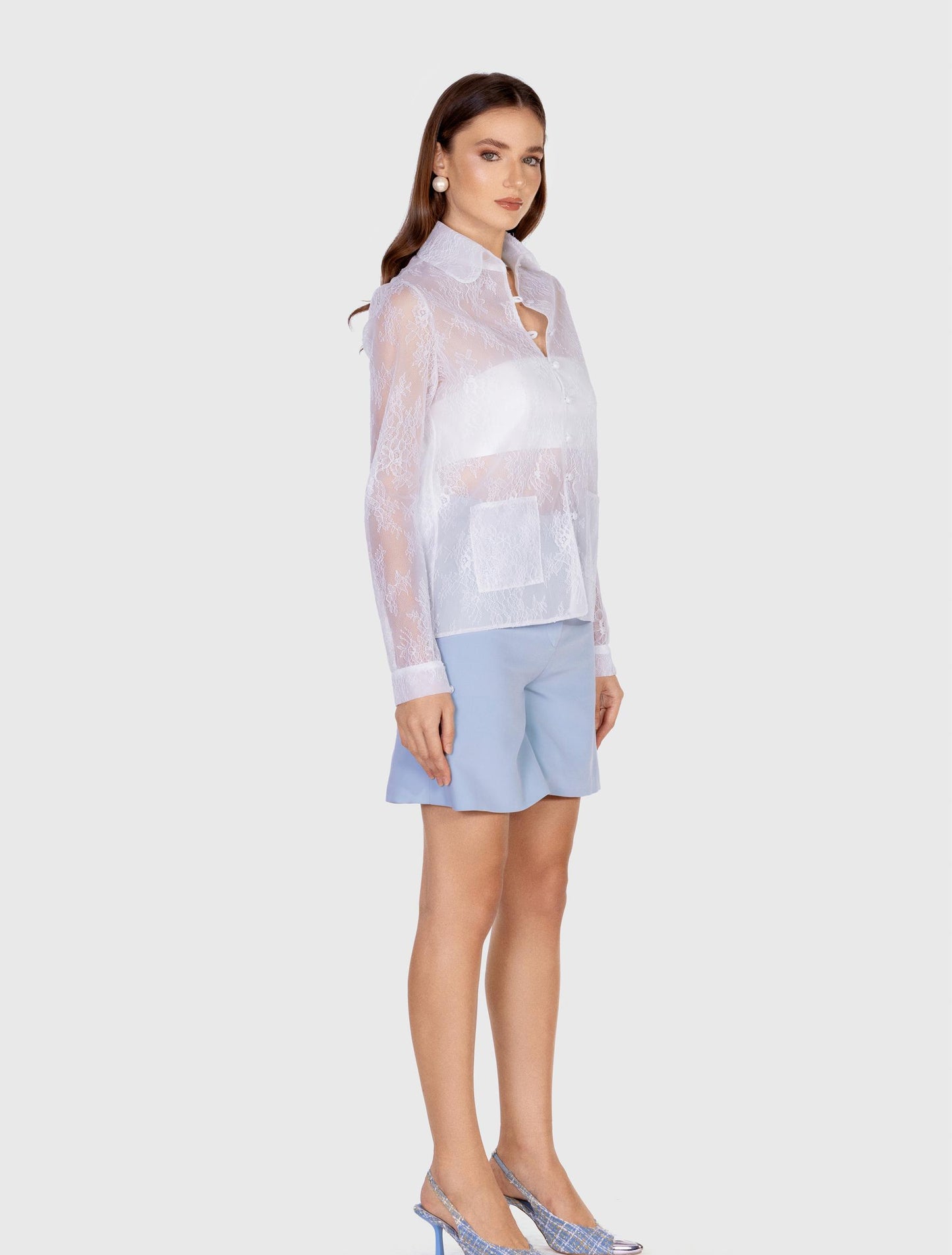 White Long-sleeved Shirt