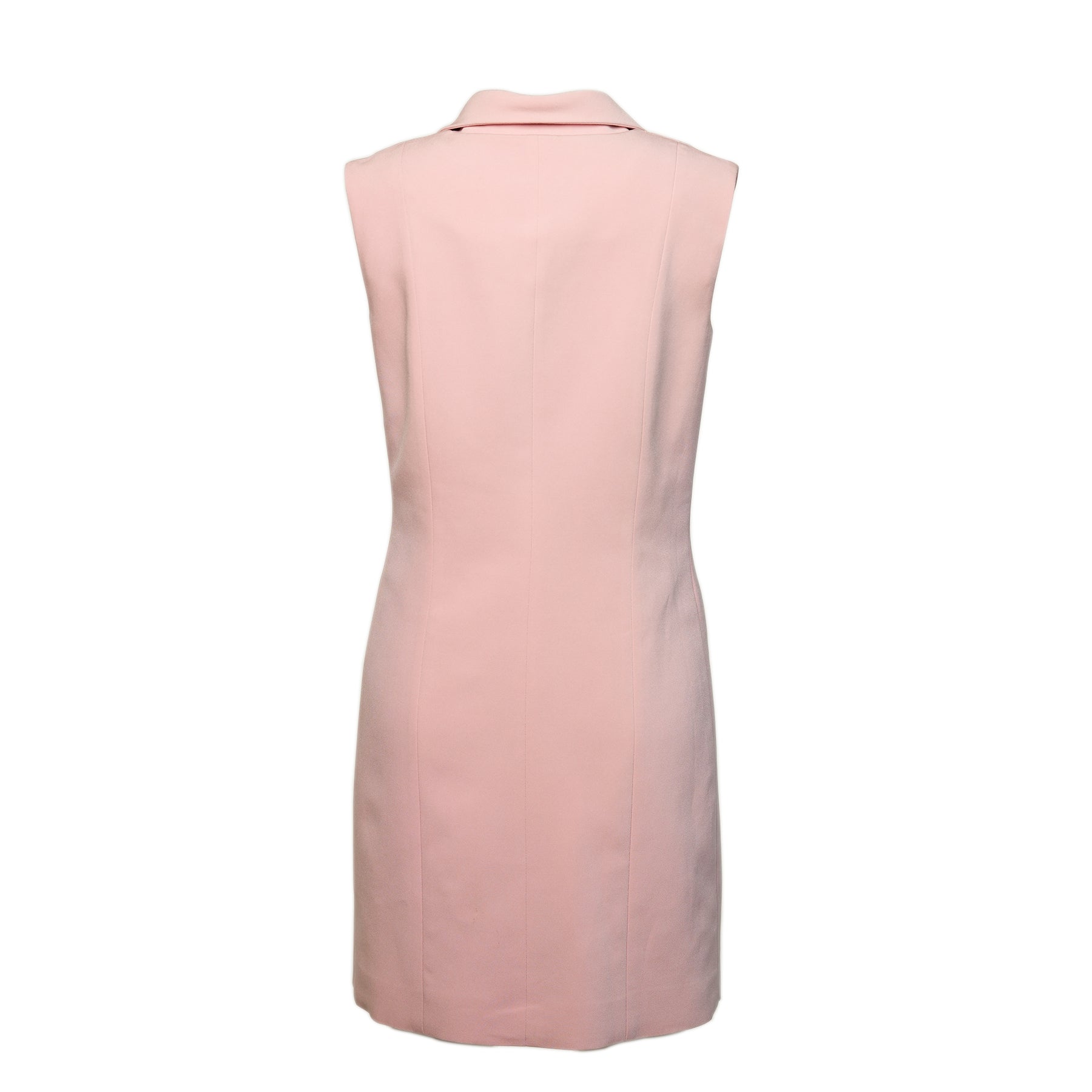 blazer dress pastel boohoo Women's Obi Tie Waist Tailored Blazer Dress in Pastel Pink | Size: 6